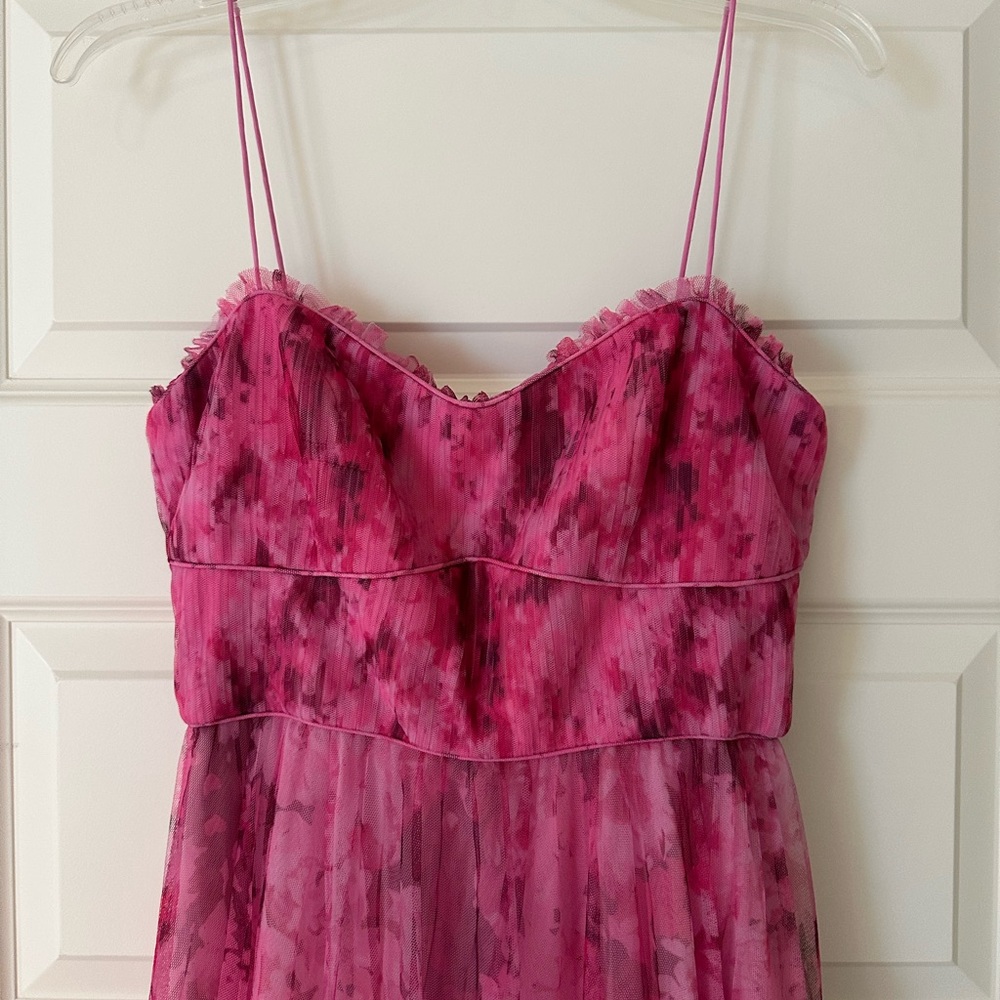 Monique Lhuillier Pink Tulle Dress - Picture 4 of 5
